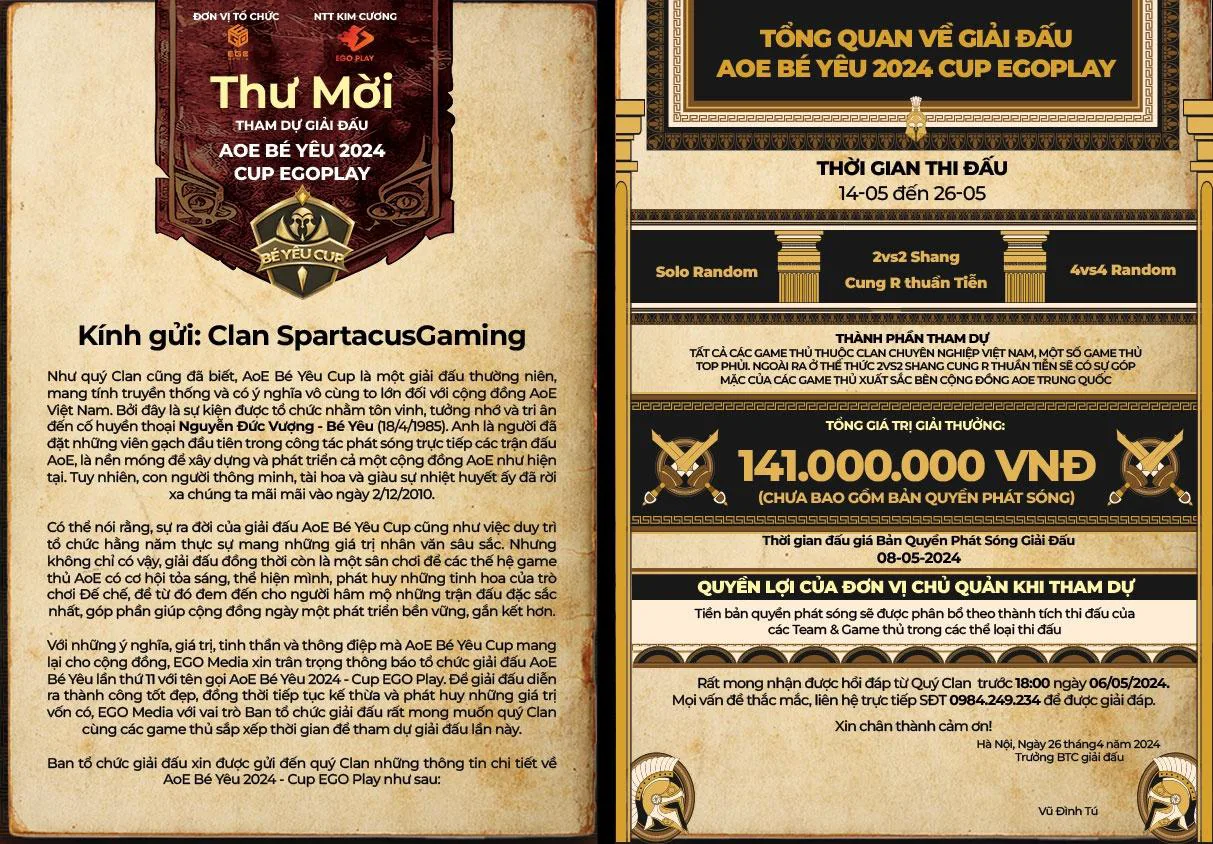 Thông tin tổng quan về giải đấu