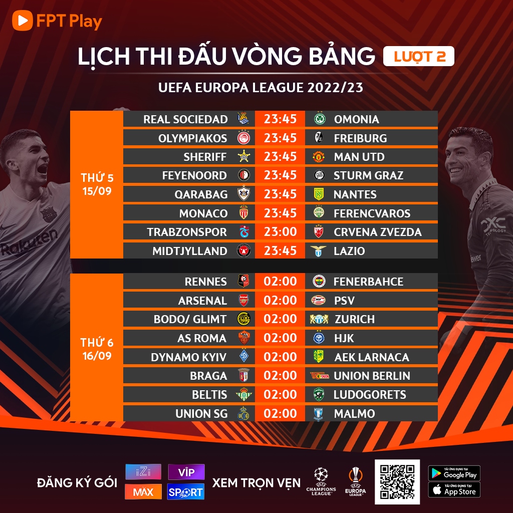 Tổng quan về lịch thi đấu Europa League